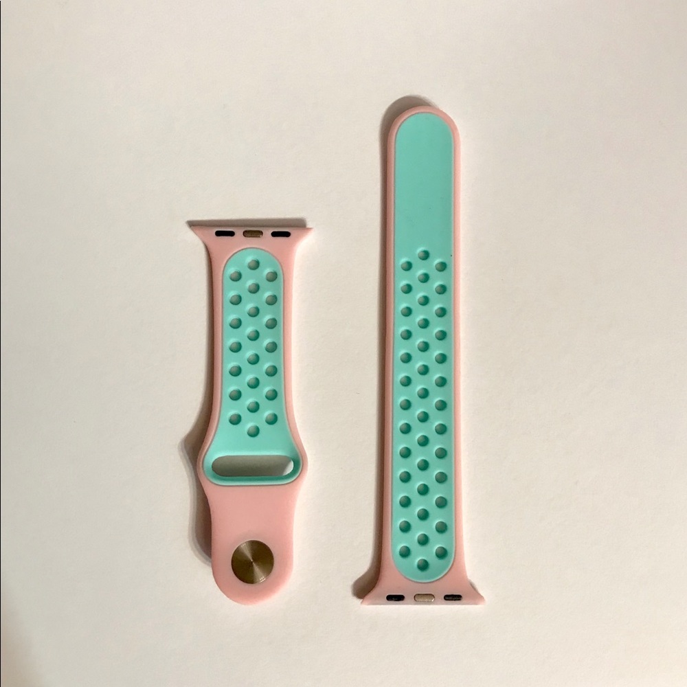 ✰ Blue and Pink Sport Apple Watch Band ✰ - Picture 6 of 7